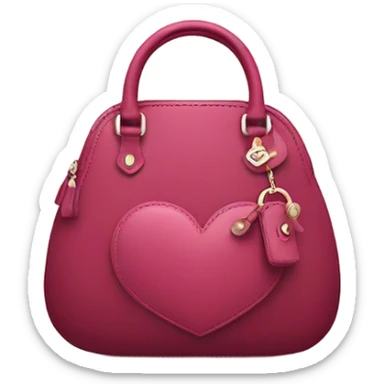 Handbags in heart  sticker