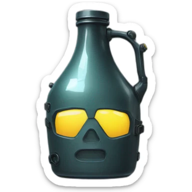 jug in cyberpunk style sticker