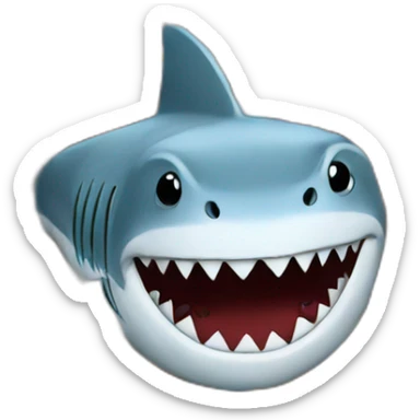 shark m&ms sticker