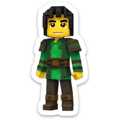 Minecraft skin lloyd ninjago sticker