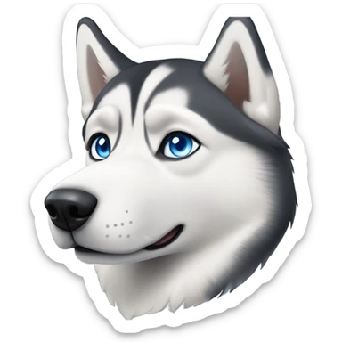 A Siberian husky sticker