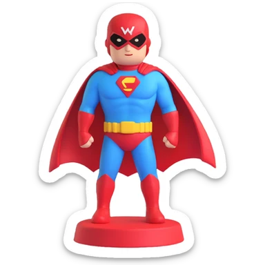 superhero landmark sticker