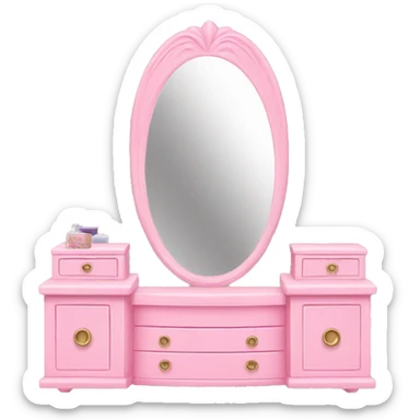 Pink vanity sticker