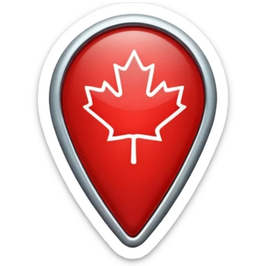 location pin canada sticker