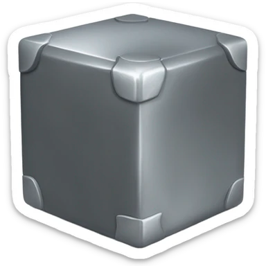 metal, lead, material,cubic sticker