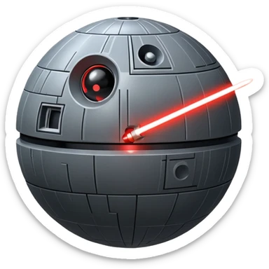 death star laser sticker