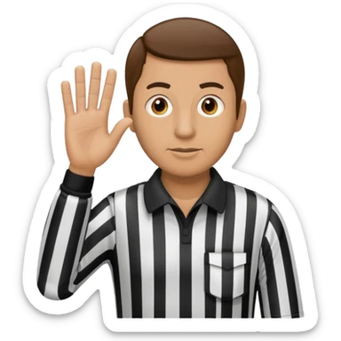 referee signaling no good sticker
