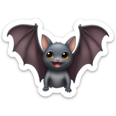 baby bat wings sticker