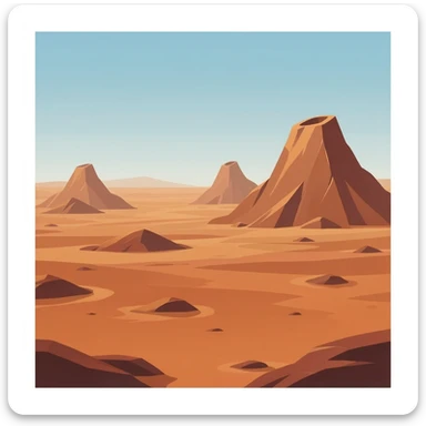 Mars (the planet but without space behind) sticker