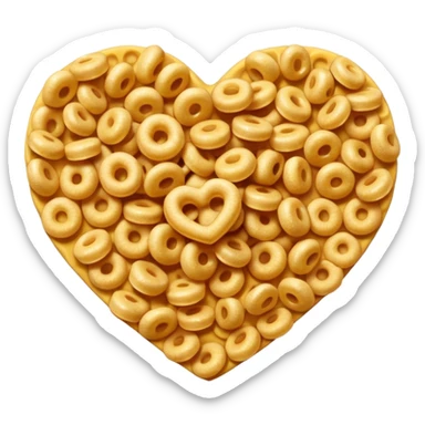 the cereal cheerios in the shape of a heart sticker