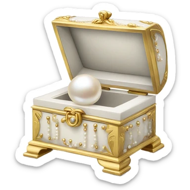 Pearl jewellery box  sticker