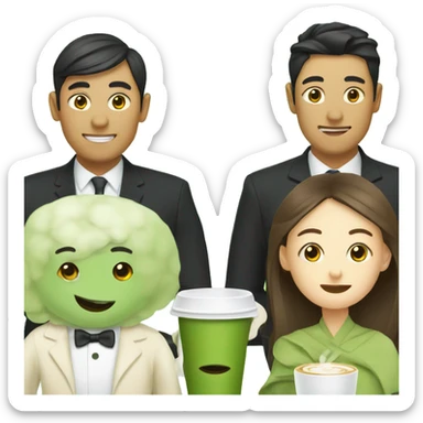 Mr matcha & Mrs Latte sticker