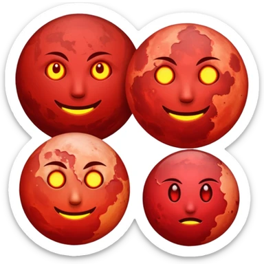 Blood moon sticker