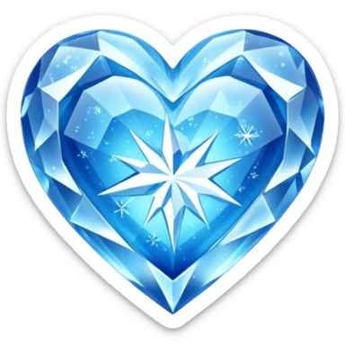 frozen heart sticker