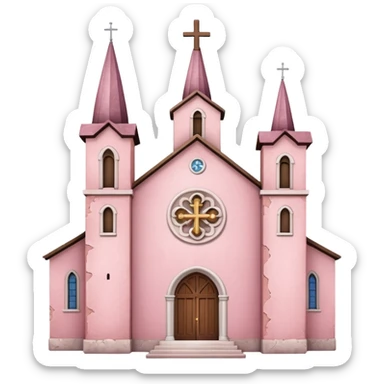 church pink sticker