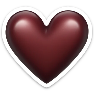 dark red heart sticker