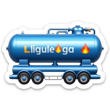 create an ultra realistic liquefied gas tanker sticker