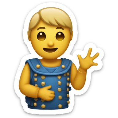 Un squelette faisant ce signe italien: 🤌  sticker