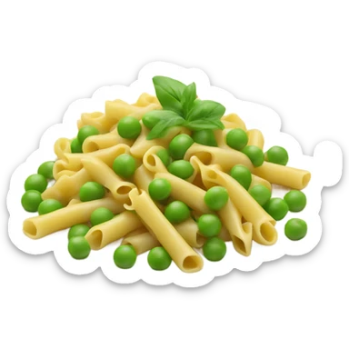 Pasta with peas sticker