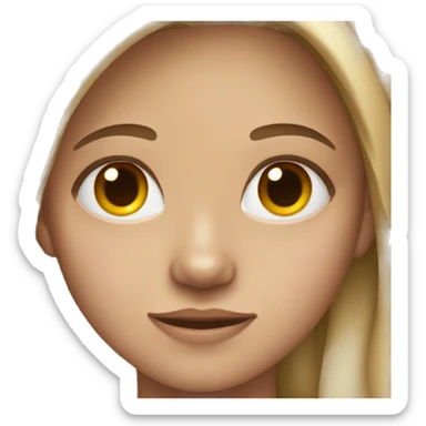 15 years old girl with a skin condition sticker