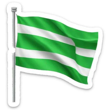 Green flag emoji sticker