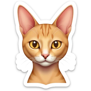 Oriental cat sticker