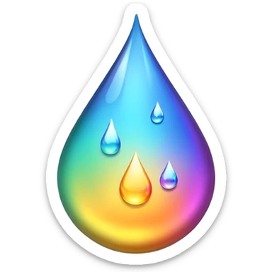 A drop of oil sticker