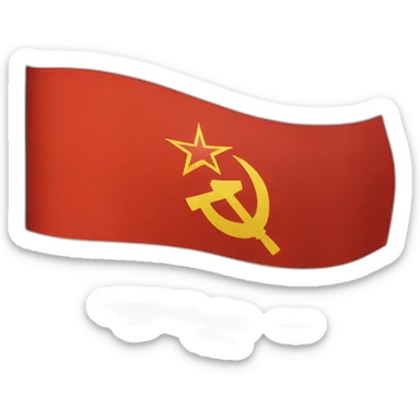 Flag of the soviet union sticker