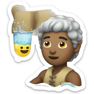 Baso con agua sticker