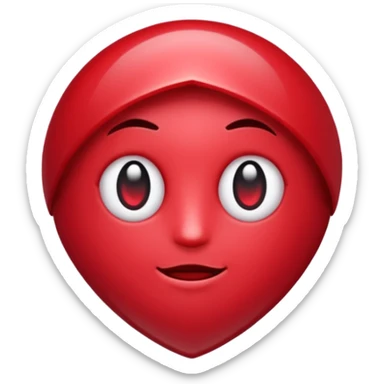 Emoji piedra rubi sin cara sticker