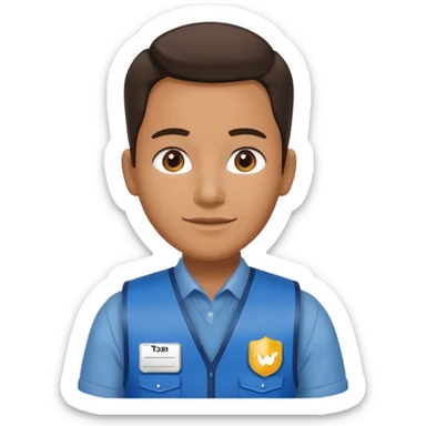 Walmart worker odp sticker