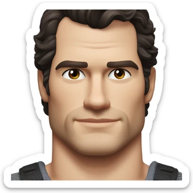 Henry Cavill's glistening upper body and natural underarm allure. sticker