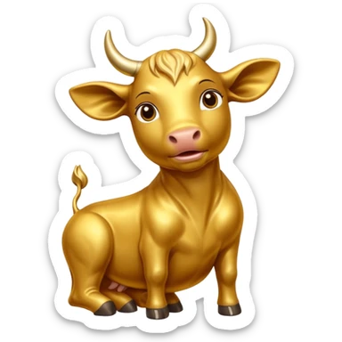 Worshipping golden calf sticker