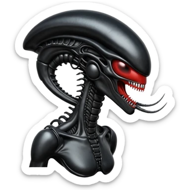 xenomorph alien from the alien movie sticker