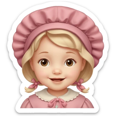 create a baby girl emoji from the 60. sticker