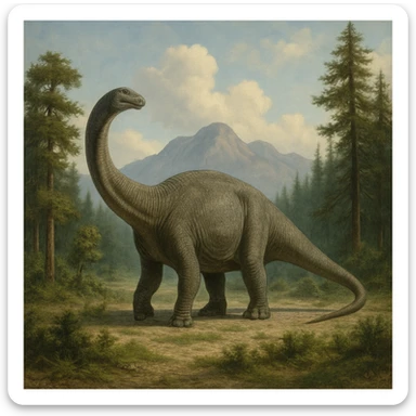 Brontosaurus sticker