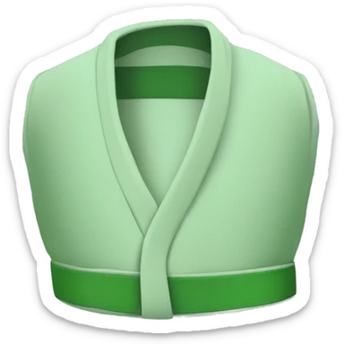 Green judo belt sticker