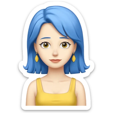 Marge Simpson with dress yellow sticker