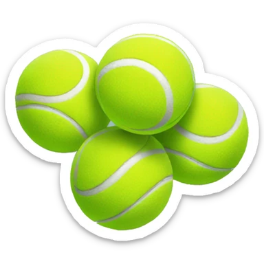 3 tennis balls sticker