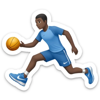 Um tubarão de tênis azul da Nike  sticker