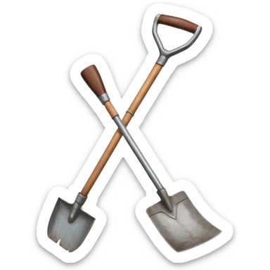 Gardening hoe sticker