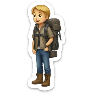 Enfant qui se fait kidnapper sticker