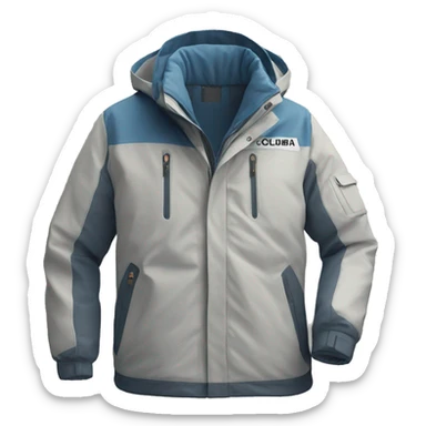 photorealistic columbia jacket sticker