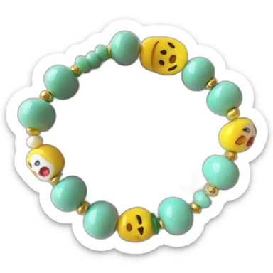 Baby bracelet beads sticker