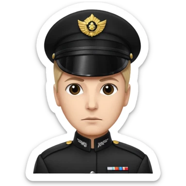 An emoji for discord of an Imperial Officer from star wars sticker
