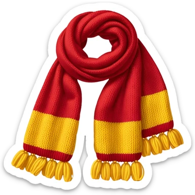 scarf: rojo y amarillo sticker