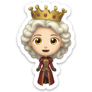 Soul crushing despair of a murderous queen sticker