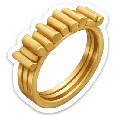 simbolo de 3 anillos sticker