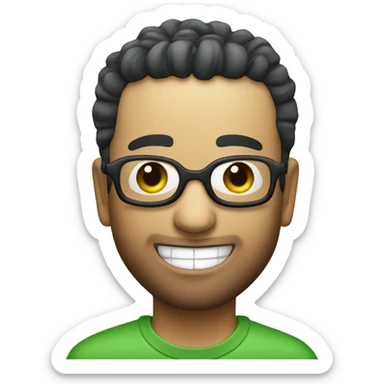 Green Kia soul winking sticker