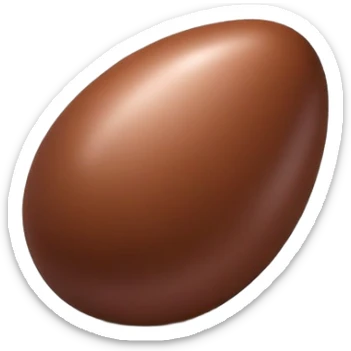 Chocolate egg sticker
